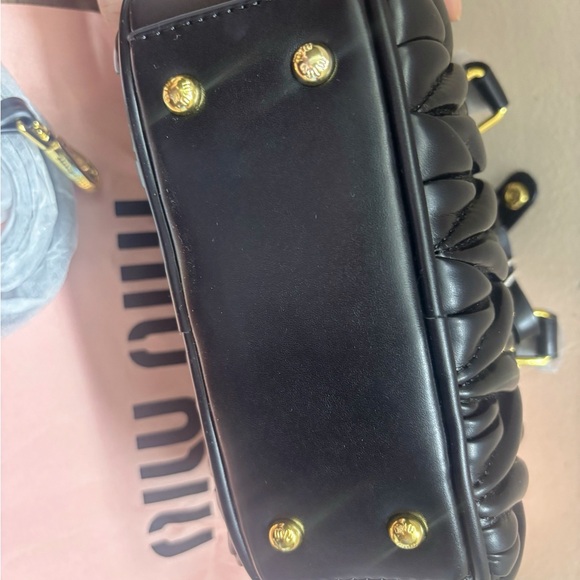 Miu Miu Black Quilted Crossbody Bag - Picture 4 of 5